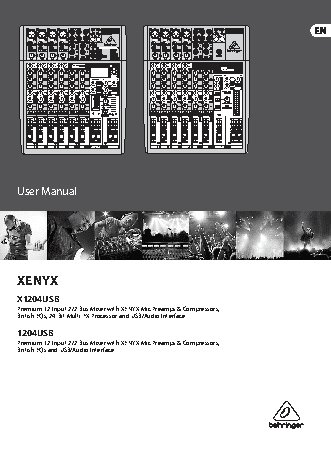 BEHRINGER XENYX X1204USB