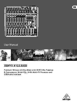 BEHRINGER XENYX X1222USB