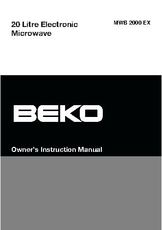 BEKO MWB 2000 EX