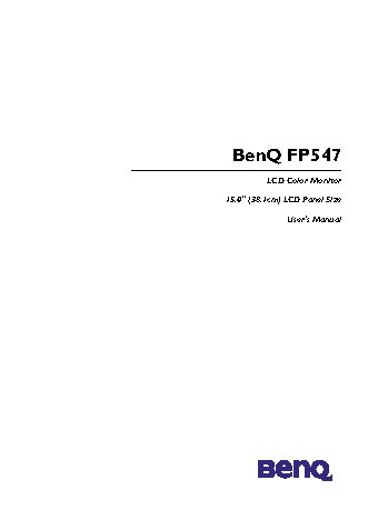 BENQ FP547