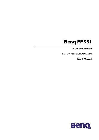 BENQ FP581