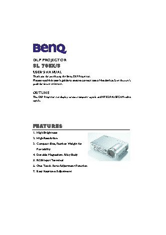 BENQ SL705X
