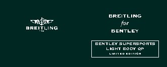 BENTLEY SUPERSPORTS LIGHT BODY QP