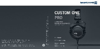 BEYERDYNAMIC Custom One Pro Plus