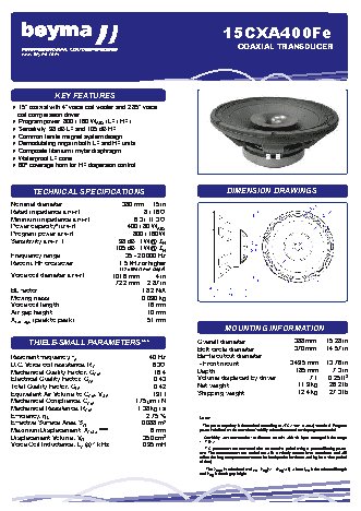 BEYMA 15CXA400Fe