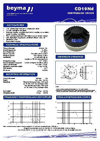 BEYMA CD10Nd