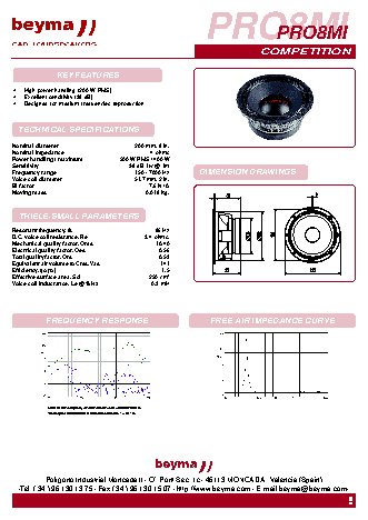 BEYMA Competition PRO 8MI