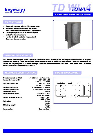 BEYMA TDWL4