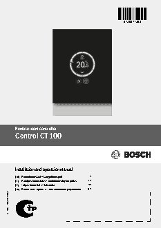BOSCH Control CT 100