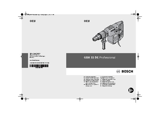 BOSCH GBH 11 DE