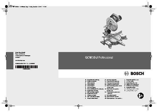 BOSCH GCM 10 J
