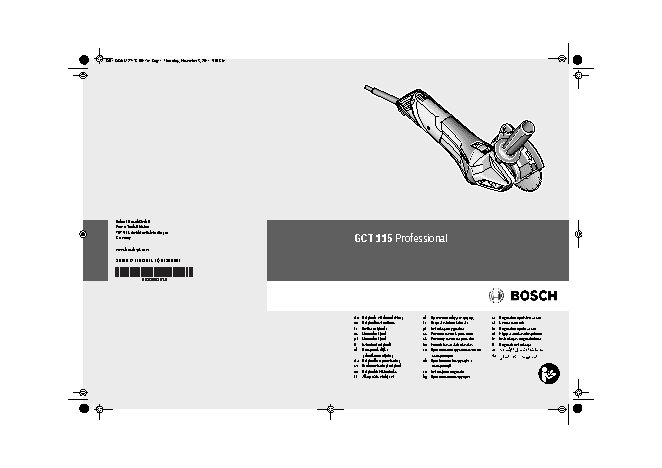BOSCH GCT 115 Professional