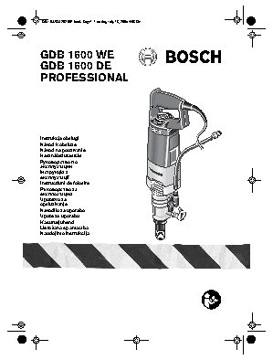 BOSCH GDB 1600 WE