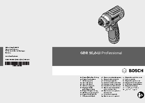BOSCH GDR 10, 8-LI Professional