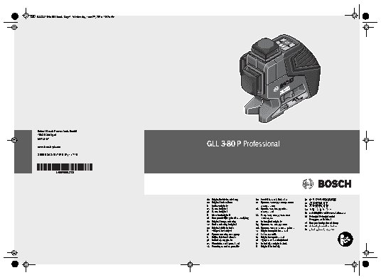 BOSCH GLL 3-80 P Professional + BM 1 Prof + LR 2 Prof (060106330A)