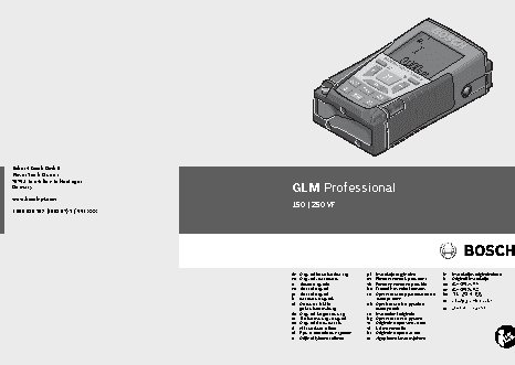 BOSCH GLM 250 VF Prof