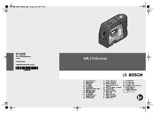 BOSCH GPL 5 Professional
