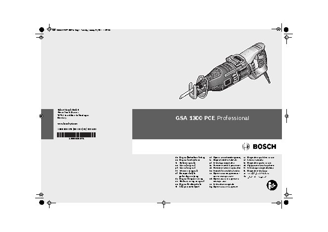 BOSCH GSA 1300 PCE