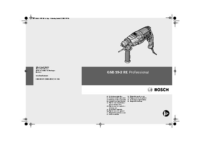 BOSCH GSB 19-2 RE Professional