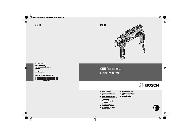 BOSCH GSB 21-2 RCT Professional