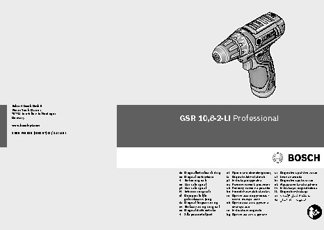 BOSCH GSR 10, 8-2-LI