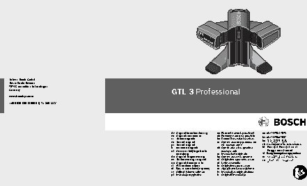 BOSCH GTL 3 Professional