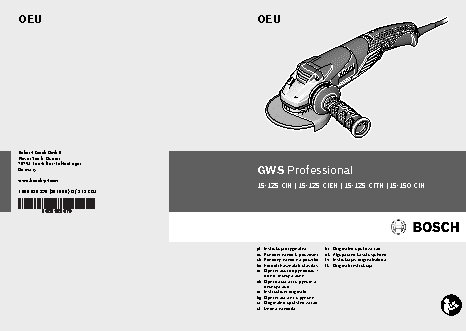 BOSCH GWS 15-125 CIEH