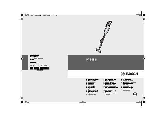 BOSCH PAS 18 LI Set