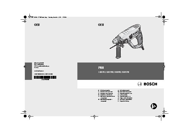 BOSCH PBH 2500 RE Professional