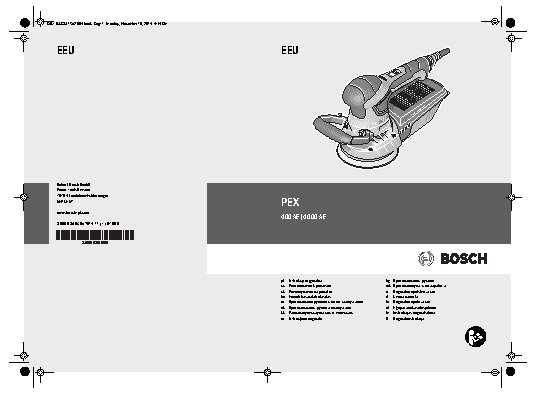 BOSCH PEX 400 AE 06033A4020