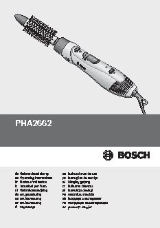 BOSCH PHA 2662 volume & curl