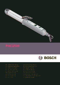 BOSCH PHC2500