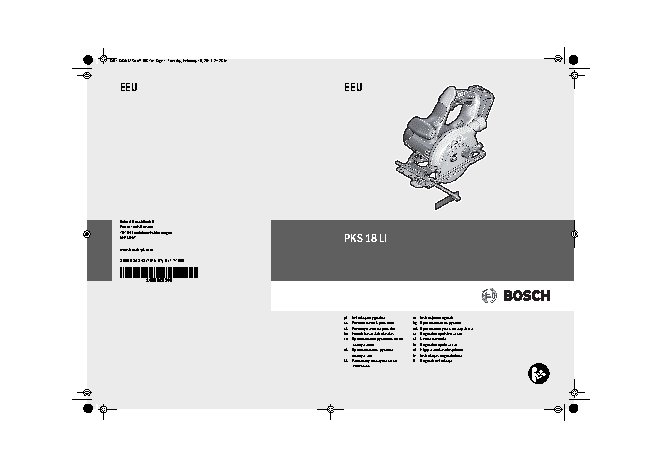 BOSCH PKS 18 LI