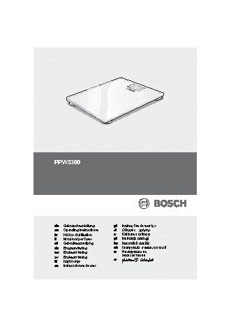 BOSCH PPW 3300 AxxenceSlim Line