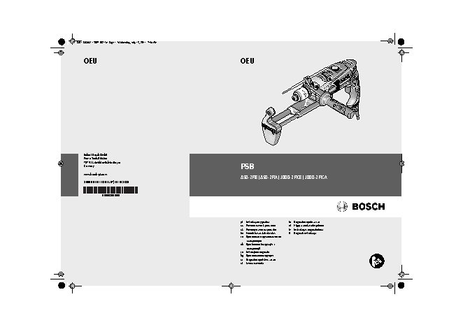 BOSCH PSB 850-2 RE
