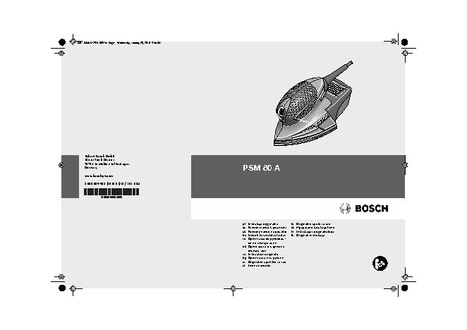 BOSCH PSM 80 A