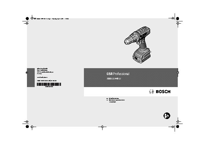 BOSCH GSR 1440-LI