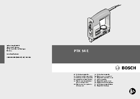 BOSCH PTK 14 E