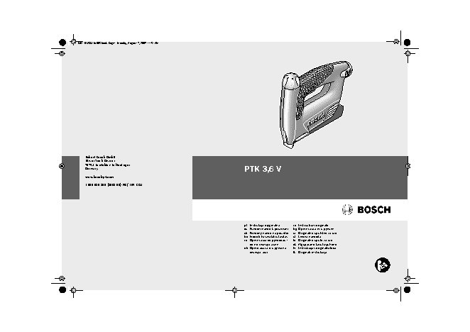 BOSCH PTK 3, 6 V