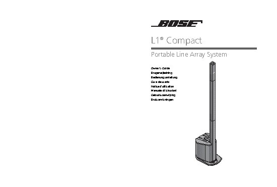 BOSE L1 Compact