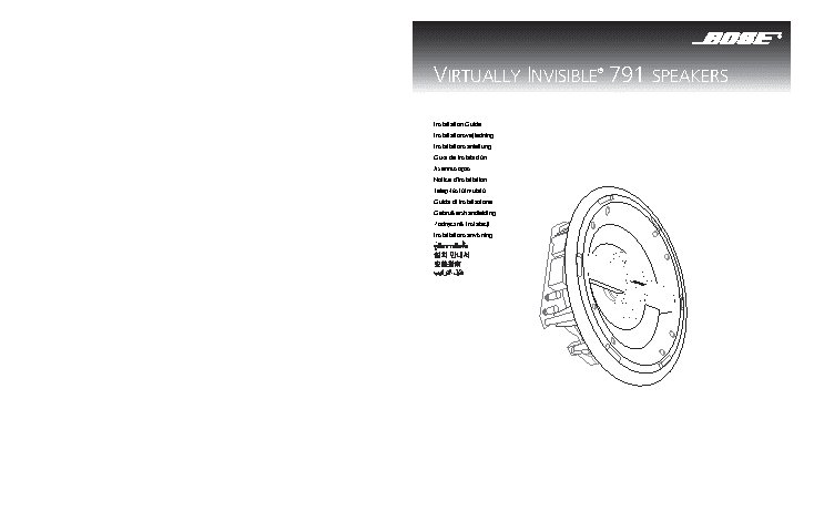 BOSE Virtually Invisible 791