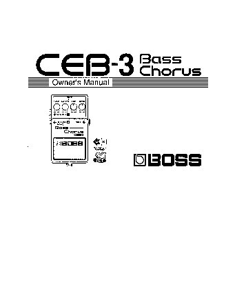 BOSS CEB-3 Bass Chorus