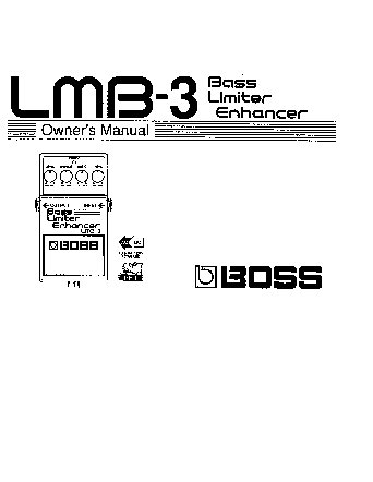 BOSS LMB-3 Bass Limiter Enhancer