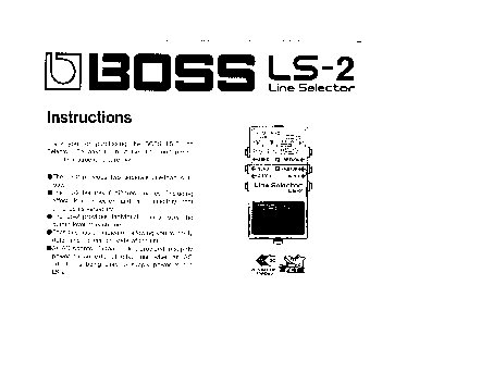 BOSS LS-2 Line Selector