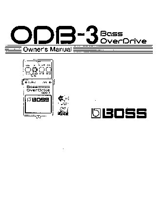 BOSS ODB-3 Bass OverDrive