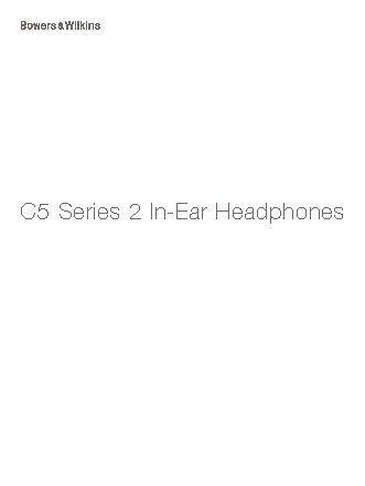 BOWERS AND WILKINS C5 Series 2