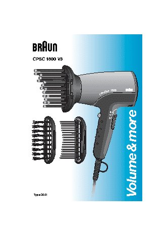 BRAUN CPSC 1800 V3 MN
