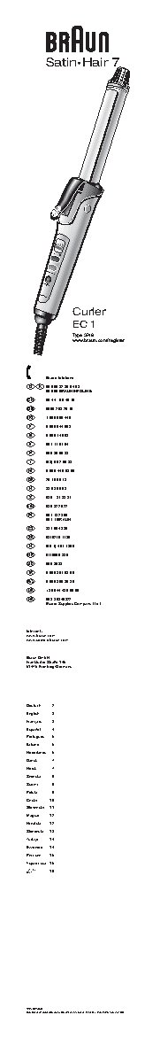 BRAUN EC 1 Satin Styler