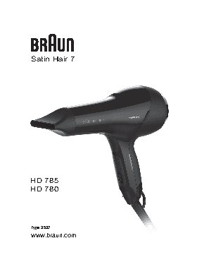 BRAUN HD 780 Satin-Hair 7 SensoDryer