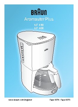 BRAUN KF 400 / KF 410